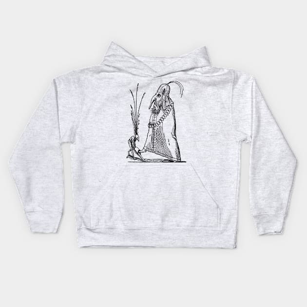 Grotesque #83 The Drolatic Dreams of Pantagruel (1565) Kids Hoodie by n23tees